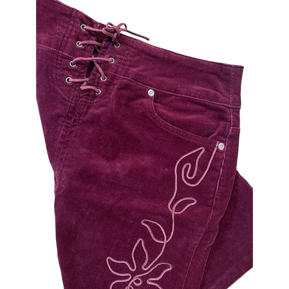 Cowgirl Midi Fairy Floral Skirt Sz 5 Fairycore Whimsigoth Y2K 90s Embroidered